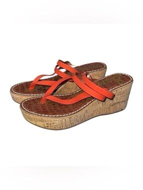 Sam Edelman - Burnt Orange Rasha Sandal Wedge - Brand New!